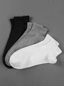 3雙男士素色短襪 - 彩色 - 查看 2
