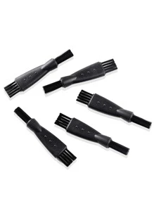 5pcs Nylon Small Cleaning Brush For Mobile Phone Holes And Computer Keyboard Gap Dust Cleaning Double-headed Brush - Black - View 2