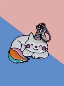 1 pieza Identificador para mascotas con diseño de gato - Multicolor - Ver 1