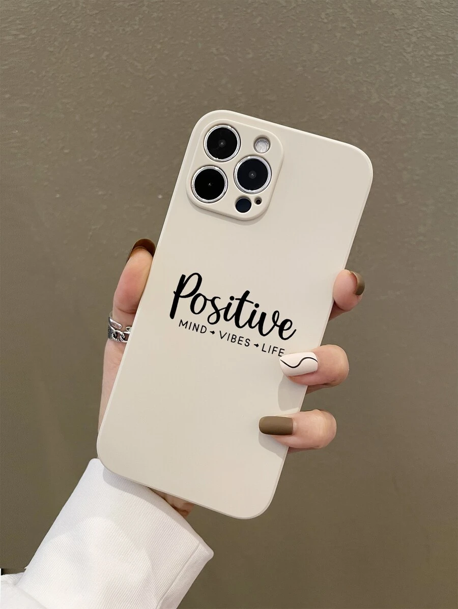 Ốp lưng điện thoại họa tiết chữ Apple - Nhiều màu - Xem 1