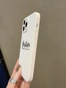 Ốp lưng điện thoại họa tiết chữ Apple - Nhiều màu - Xem 3