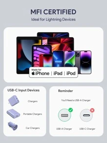 JMMO iPhone 数据线，USB-A 转闪电数据线，USB 转闪电数据线 480Mbps 数据传输 3.3 英尺/1 米 [Apple MFi 认证] 圣诞礼物，秋冬必备品 - 白色 - 查看 7
