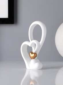 1入組心形裝飾工藝 - 白色 - 查看 4