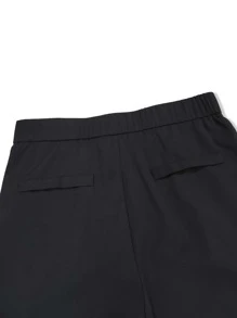 Claim Dot Men Fold Pleated Trousers - Black - View 5