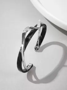 Andkiss Two Tone Cuff Bangle - Multicolor - View 3