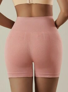 素色塑形短褲