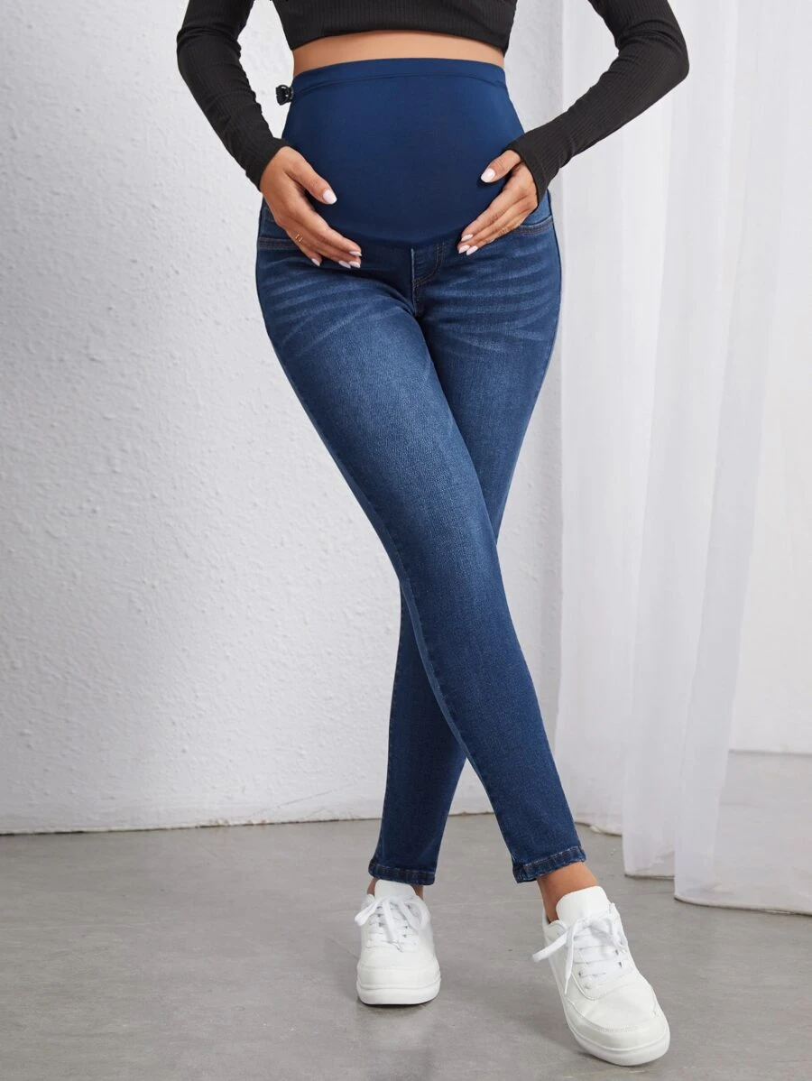 SHEIN Maternity High Waist Skinny Jeans