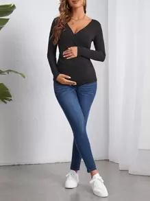 SHEIN Maternity High Waist Skinny Jeans