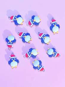 10pcs Christmas Penguin DIY Pendant - Multicolor - View 1