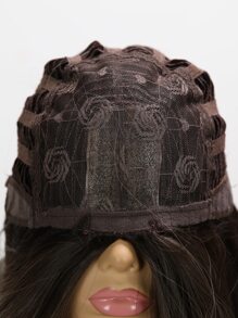 Perruque synthétique dégradé long bouclé