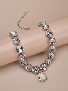 Vòng cổ trang trí bằng đá quý - Bạc - Xem 6