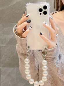 附掛繩透明手機殼相容 15/15Pro/15Plus/15Promax - 無色 - 查看 2