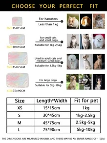 1pc Fish Scale Design Pet Blanket