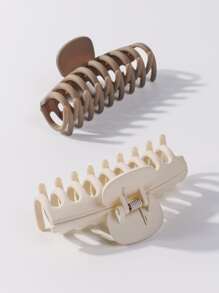 2入組素色髮爪 - 彩色 - 查看 4