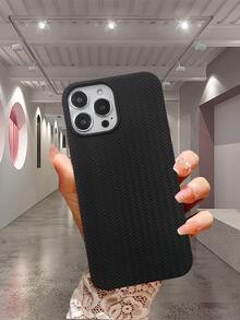 vỏ điện thoại màu có kết cấu - màu đen - Xem 2