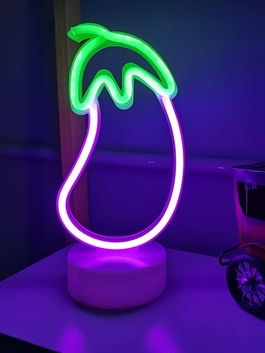 1 pieza Luz de neón berenjena - Multicolor - Ver 1