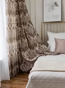 卷軸圖案單片窗簾 - 彩色 - 查看 1