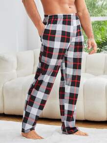 CoupledUp Men 1pc Plaid Print Sleep Pants