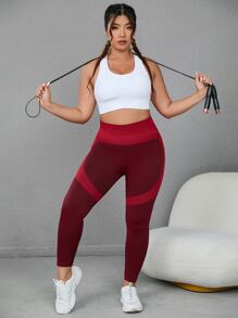 Sujetador deportivo unicolor de espalda nadador con abertura - Blanco - Ver 5