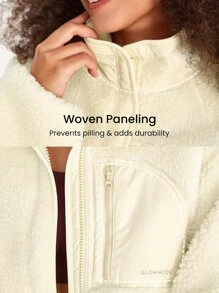 GLOWMODE Cozy to the Core Multi-Pocket Jacket - Beige - View 6