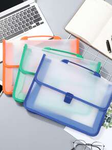 1 pieza Bolsa de archivo de color al azar