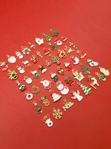 50pcs Christmas Tree & Santa Claus DIY Pendant - Multicolor - View 3