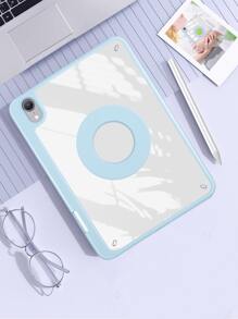 1 pieza Funda pad transparente compatible con iPad - Celeste - Ver 2