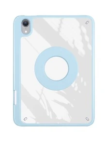 1 pieza Funda pad transparente compatible con iPad - Celeste - Ver 3