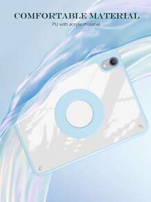 1 pieza Funda pad transparente compatible con iPad - Celeste - Ver 4