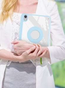 1 pieza Funda pad transparente compatible con iPad - Celeste - Ver 5