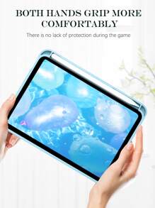 1 pieza Funda pad transparente compatible con iPad - Celeste - Ver 8