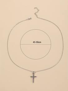 Rhinestone Cross Pendant Necklace