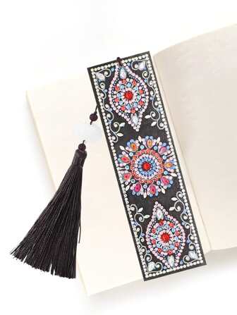 1件套曼陀羅圖案DIY鑽石書簽