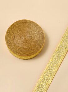 2cm Width 700cm Crochet Jacquard Bohemian Style Dress Trimming Edge Webbing Decorative Belt Clothing Accessories Fabric Lace & Garment Sewing Supplies - Gold - View 4