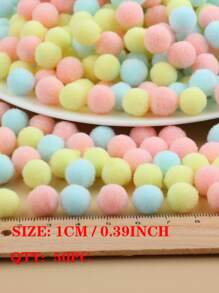 50入組10mm柔軟彩色DIY小絨球