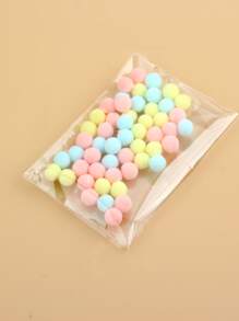 50入組10mm柔軟彩色DIY小絨球