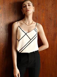 MOTF PREMIUM Áo hai dây Hình học Giải trí - Màu be - Xem 9