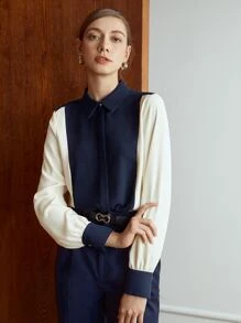 MOTF PREMIUM STRAIGHT FIT TWO TONE SHIRT - Multicolor - View 4