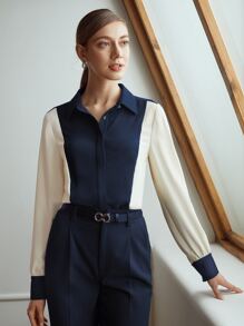 MOTF PREMIUM STRAIGHT FIT TWO TONE SHIRT - Multicolor - View 8