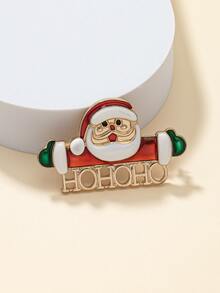 Broche Papá Noel de Navidad - Multicolor - Ver 2