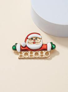 Broche Papá Noel de Navidad - Multicolor - Ver 4