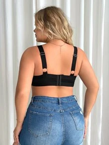 Sujetador con abertura - Negro - Ver 2