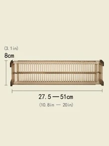 1 pieza Separador hueco para cajón, organizador de cajón de PS nórdico para decoraciones del hogar, decoración de otoño, decoración de festival, decoración de habitación, decoración del hogar, decoración de otoño, decoración de dormitorio - Gris - Ver 3