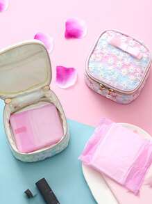 Túi đựng khăn ăn vệ sinh ngẫu nhiên 1 cái - Nhiều màu - Xem 1