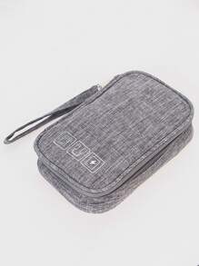 Túi lưu trữ cáp dữ liệu di động - Xám - Xem 3