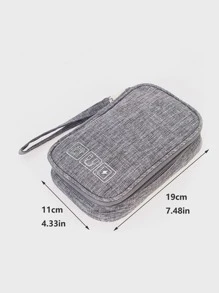 Túi lưu trữ cáp dữ liệu di động - Xám - Xem 4