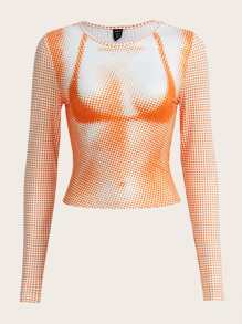 SHEIN ICON Áo thun nữ Con số Gợi cảm - Nhiều màu - Xem 1