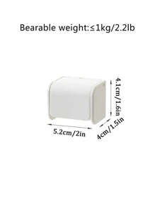 1pc Punch-free Shaver Holder - White - View 2