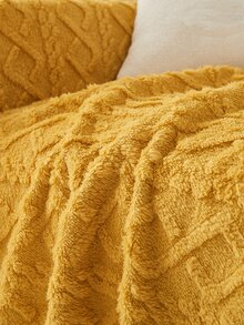 1入組/個加厚冬季提花沙發套,現代簡約設計,柔軟、親膚且易於清洗,適用於l字形和1/2/3/4座椅沙發和寵物保護。(單件出售) - 黃色 - 查看 6