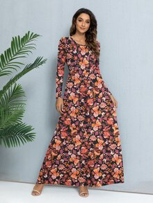 DEARCASE 印花隱藏口袋洋裝 - 彩色 - 查看 3